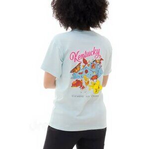 Simply Southern Living Kentucky Downs Boubon State Tracker Logo Graphic Tee Top